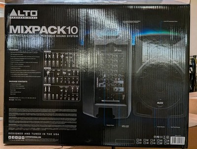 Alto Mixpack 10 PA Portable Speaker Sound System Mixer Cables Audio 400w - Note