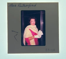 1960'S ANN RUTHERFORD Orig. Candid Photo 35mm slide transparency #355 ANDY HARDY