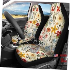 Print Seat Cover For Carssuvwaterproof Front Seats Vintage Floral