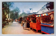 Los Angeles CA-California Olvera Street Market Place City Hall Vintage Postcard