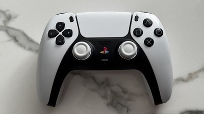 Sony DualSense PS5 Controller | Weiß & Schwarz  | TMR-Sticks  