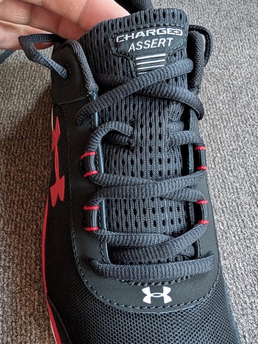 Under Armour Charged Assert Running Training Athletic Shoes Men 11 Black & Red - Bild 8 von 10