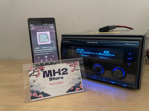 Pioneer Carrozzeria FH-P710MD 2DIN Car Audio CD MD Bluetooth AUX Player Tested