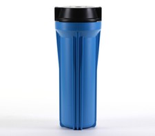 Hydronix RO  Filtration Systems 10" Blue Housing w/ Black Flat Cap 3/8" Ports