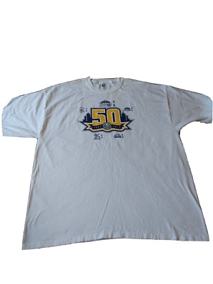 NBA Denver Nuggets 50 Year Anniversary T-shirt 1967-2017 Men Sz XXL white