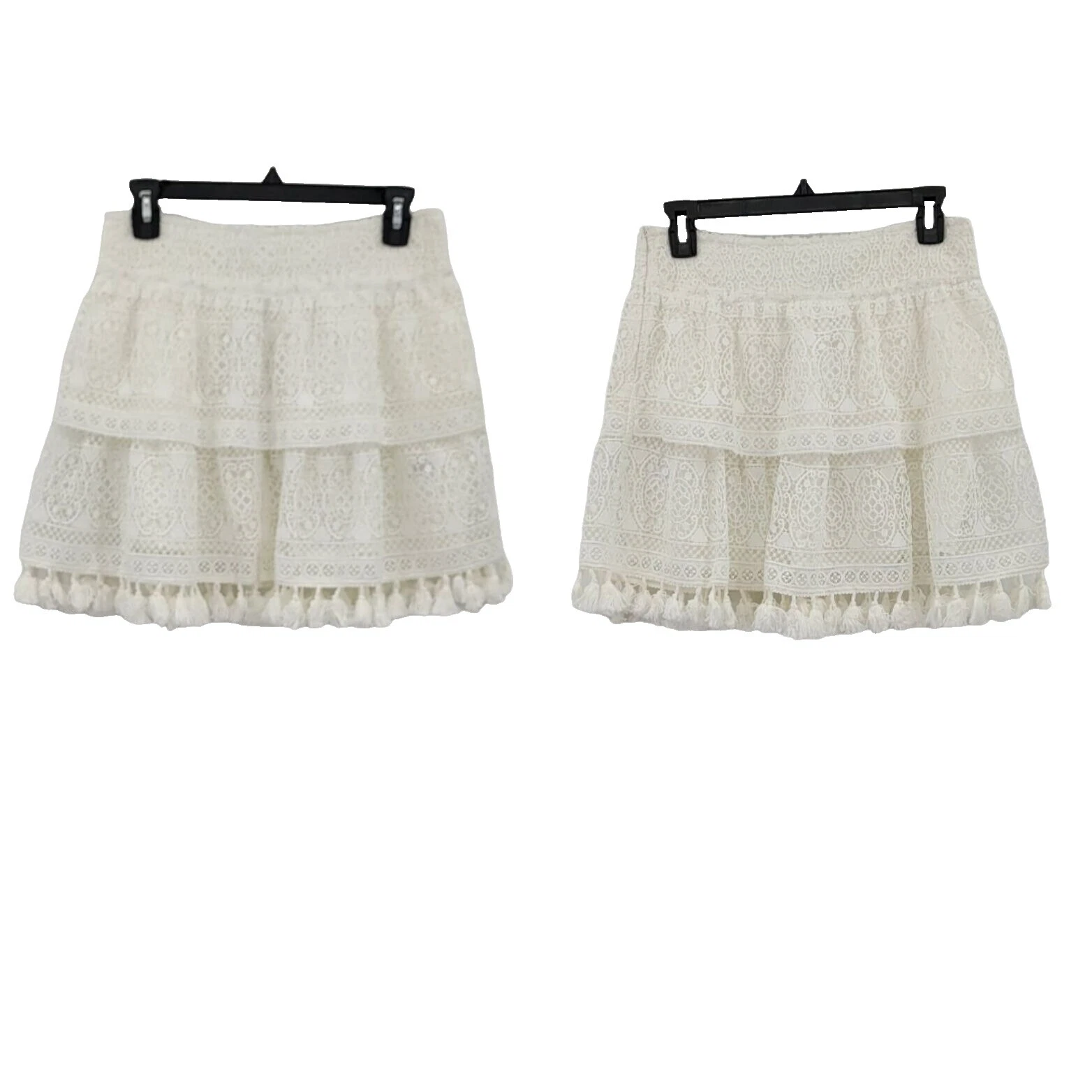 Fringe White Skirts for Women
