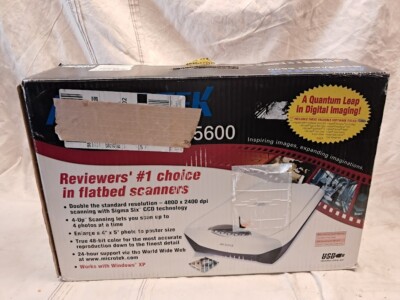 Microtek ScanMaker 5600 FLAT BED 4800x2400 DPI Scanning W/ MP3 Player NOS