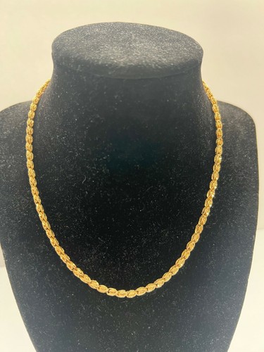 Vintage 14k Gold Turkish Rope Marquise 