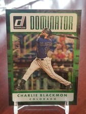 2017 Panini Donruss - Dominators Green #D-21 Charlie Blackmon 275/349