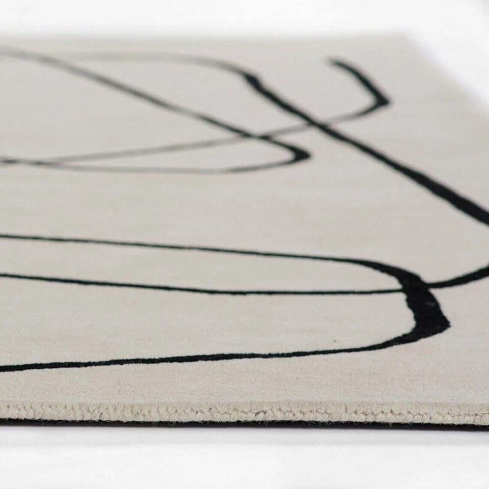 Emery Hand-Tufted Wool Rug 100% New Zealand Woolen Area Rug Hand Tufted - Image 4 of 4