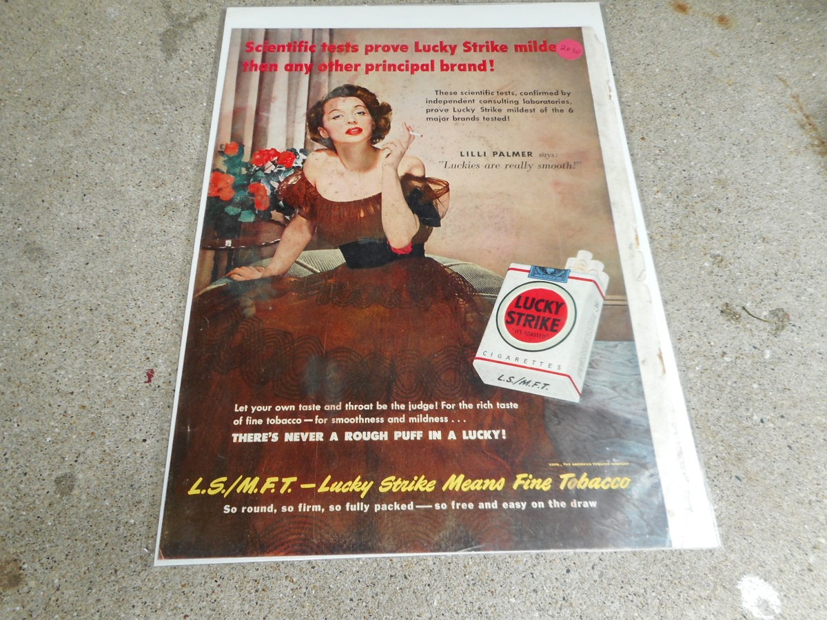 palmer cigarettes - Slim Extra Long Tips - 300 Filters 1963, Arnold Palmer, "L&M" Cigarette