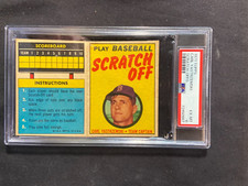 1971 Topps Scratch-offs Carl Yastrzewski graded 6