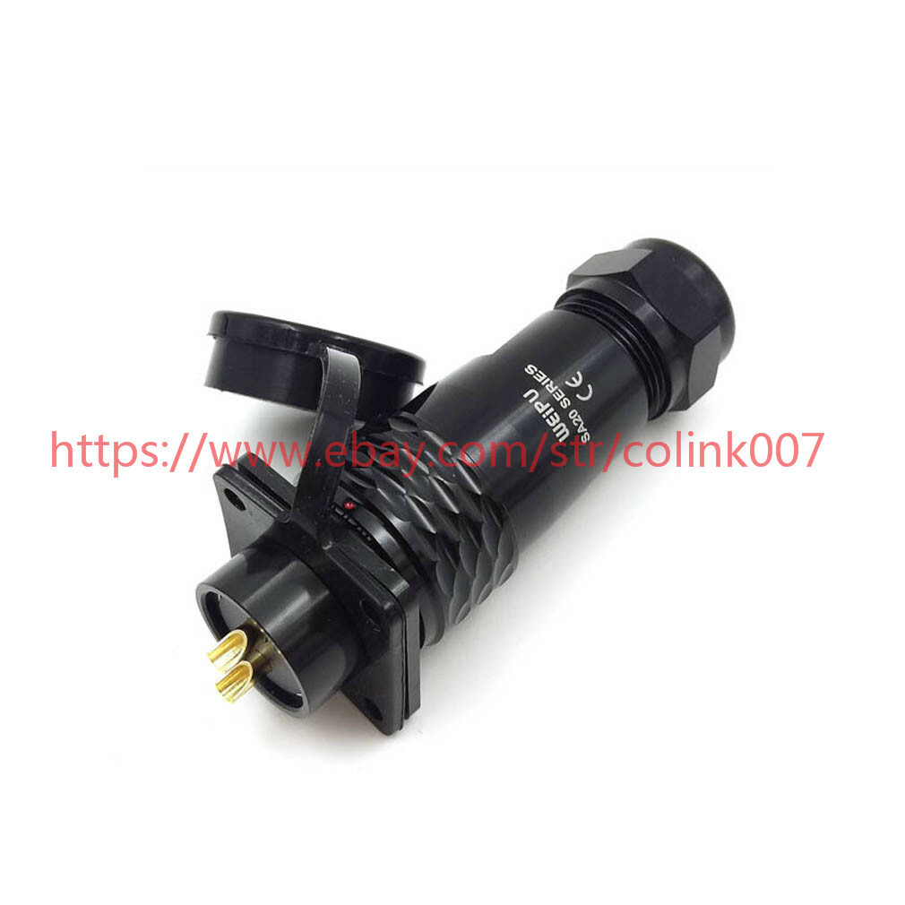 SA2010/P2, SA2013/S2 2 pin waterproof connector IP67 solder wire connector plugs - Picture 6 of 6