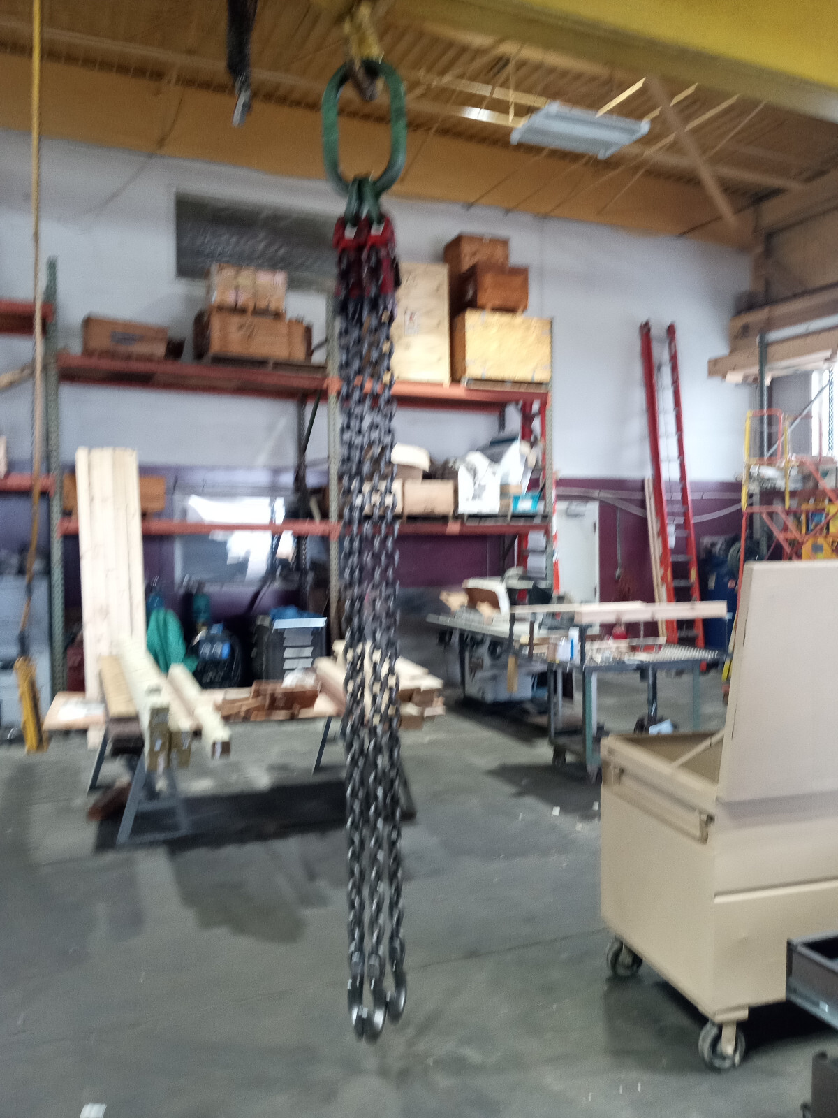 5/8" Chain Sling 9 ft 8 in reach 4 leg ACCO A8A alloy shortening