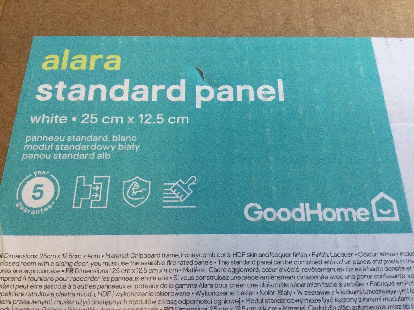 GoodHome Alara White Modular Room divider panel 25cm X 12.5cm eBay