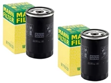 Mann Set 2 Engine Oil Filters For Porsche 911 H6 3.3 3.6L 924 944 968 L4 2.5 3.0