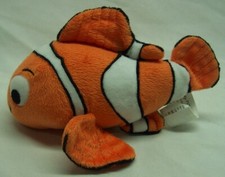 Walt Disney Pixar Finding Nemo NEMO CLOWN FISH 7" Plush STUFFED ANIMAL Toy