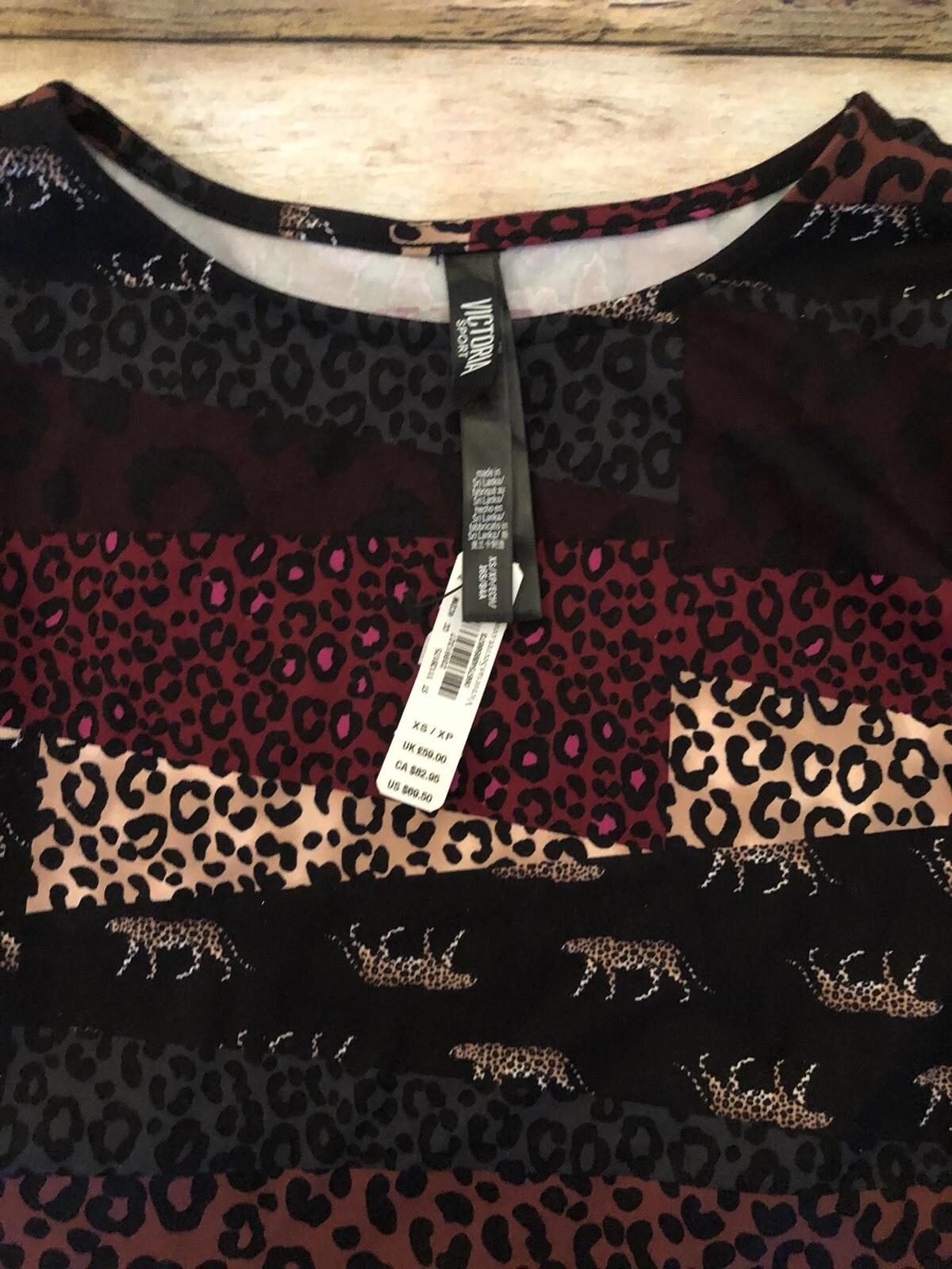 UNDERCOVER Abito Victoria's Secret Sport Victoria Animal nuovo con etichette XS Bodycon