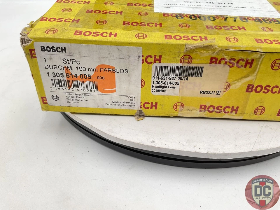 Porsche 911 1973 On, H4 Headlight Lens, Fluted 91163192700 NEW - Image 2 of 3