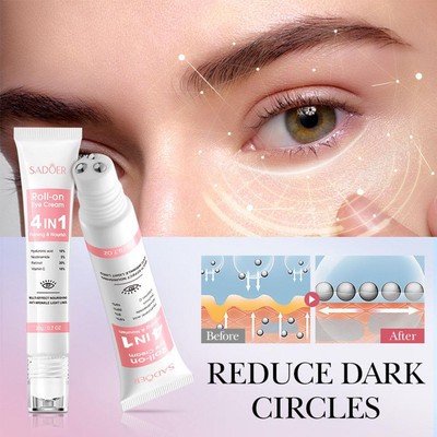 2X SADOER 4 in 1 Rollerball Eye Cream-Multi Function Moisturize Cream