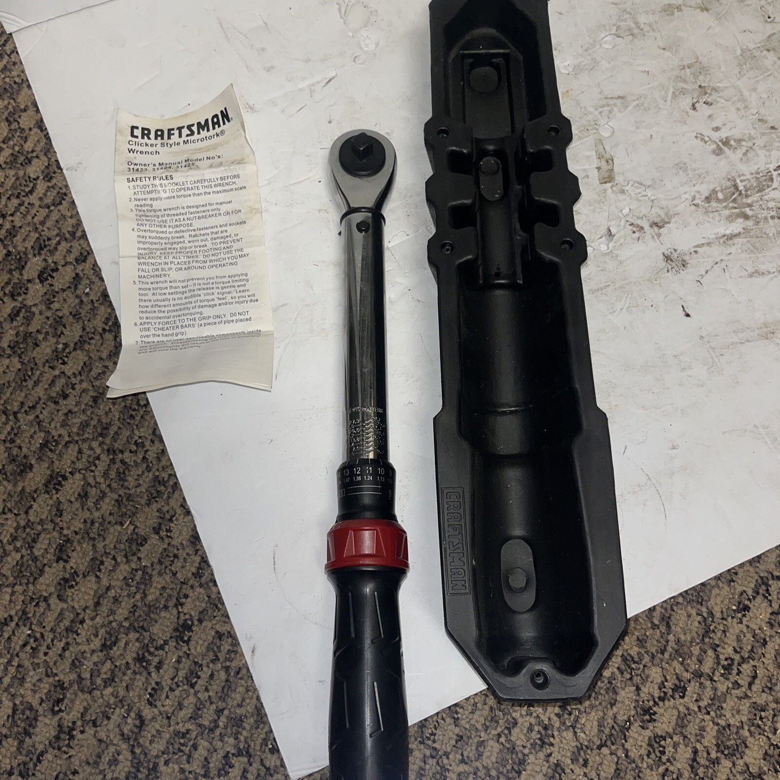 Craftsman 931423 3/8" Drive Microtork Wrench Torque 25250 Ft. lbs 269 eBay