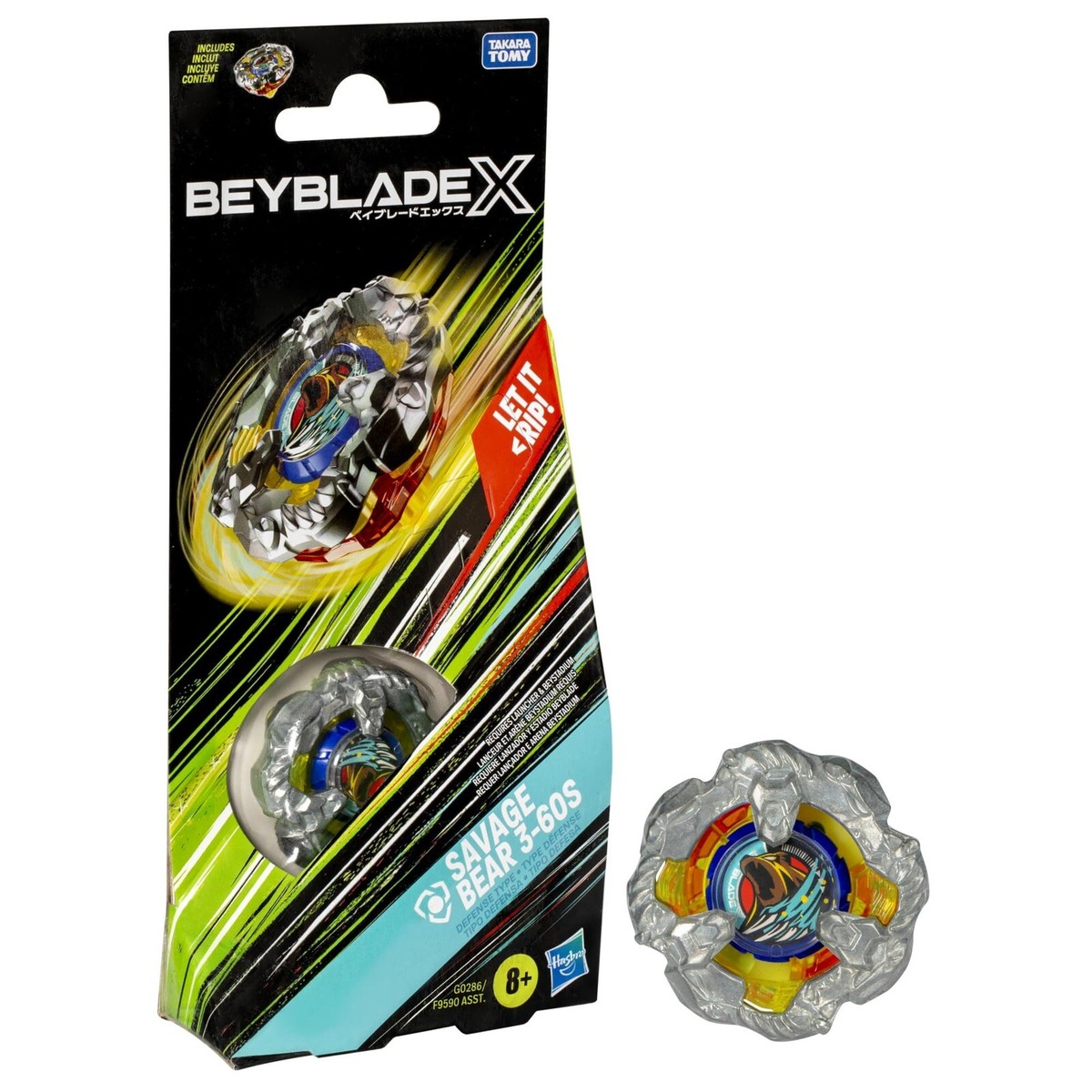 Beyblade X Savage Bear 3-60S Hasbro / US Exclusive Factory Sealed