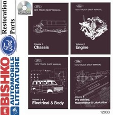 1975 Ford Truck All Models Factory Shop Service Manual Cd