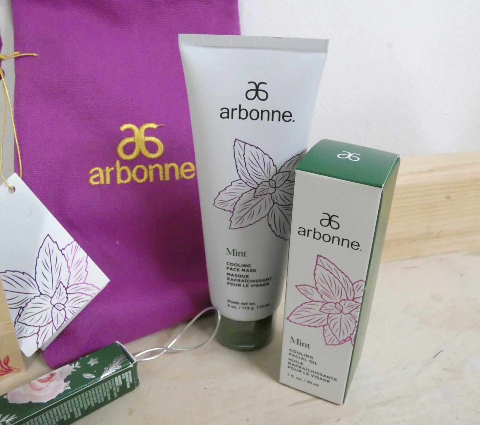 Arbonne Mint Cooling Facial Gift Set Brand New (Haw) eBay