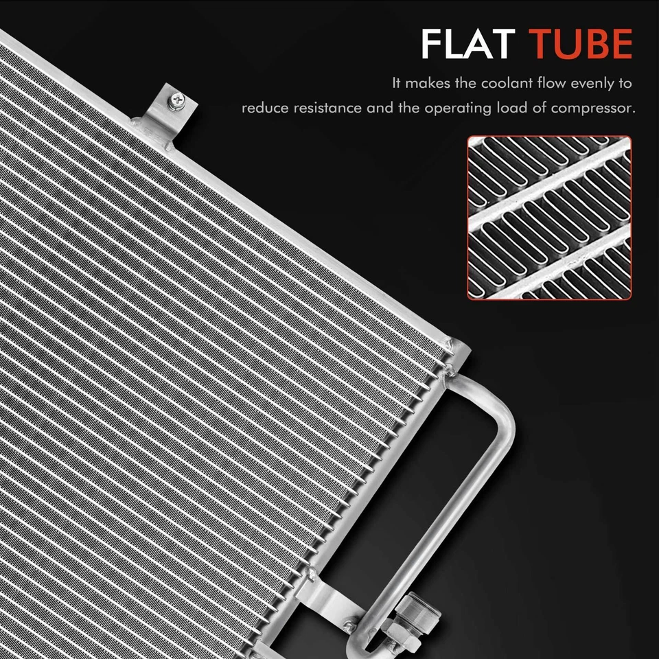 AC Condenser w/ Bracket for Mercedes-Benz G500 2002-2008 5.0L w/o Receiver Drier - Image 3 of 4