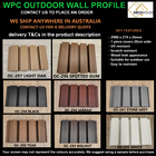 Jarrah WPC Red Outdoor Cladding Exterior Wall Timber Ceiling Panel ...