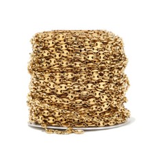 2meters Stainless Steel Gold / Silver 5mm coffee Beads Handmade Chains