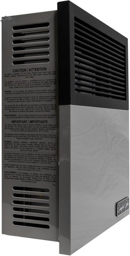 Comfort Glow 11,000 BTU Direct Vent Natural Gas Wall Heater, Gray, Medium