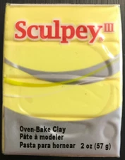 Sculpey III Polymer Clay 2oz-Lemonade