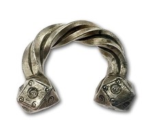 Heavy Old Tuareg Bronze Bracelet African Manila Currency