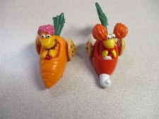 McDonalds 1987 1988 Fraggle Rock TEST MARKET - Red Gobo w/ Offset Wheels