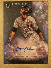 2016 BOWMAN INCEPTION #PA-HC HUNTER COLE AUTO SIGNED SAN FRANCISCO GIANTS