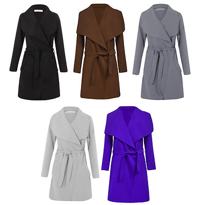 plus size waterfall coat