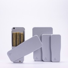 Pre-Rolls Case, Magnetic Cigarette Crush Proof Holder for Cones Soft Blue Small