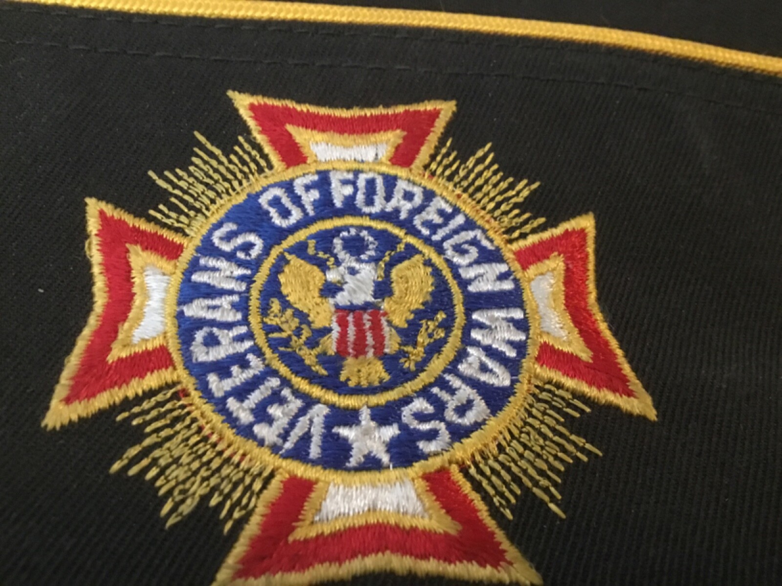 US Military VFW 7283 Garrison Cap Mens Veterans of Foreign Wars California 82 83