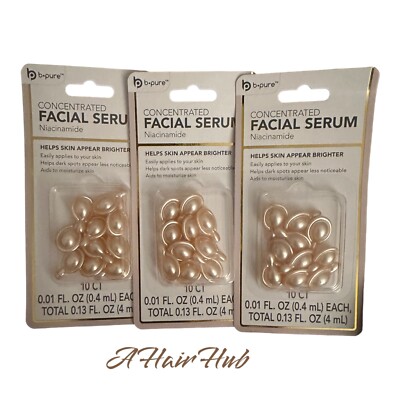 lot of 3 B-Pure,Concentrated Facial Serum Niacinamide For Dark Spots NIP