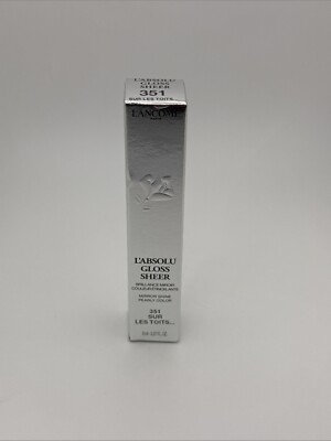 LANCOME L'Absolu Gloss Sheer ~ 351 SUR LES TOITS NEW IN BOX