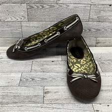 Sperry Top-Sider Brown Slip On Ballet Flat Shoes Women Size 7