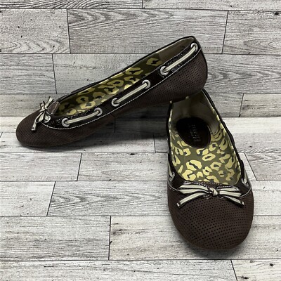 Sperry Top-Sider Brown Slip On Ballet Flat Shoes Women Size 7
