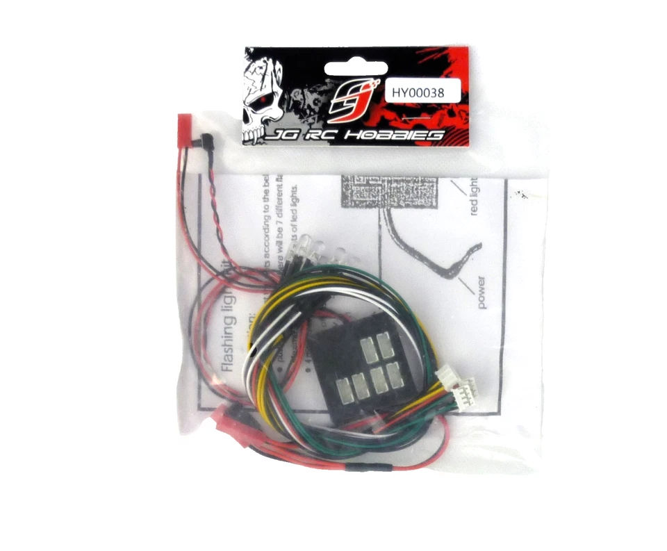 6 Slot Flashing Led Light Kit aka "Dark Drifter" for 1:10 scale RC car or truck - Image 4 of 4