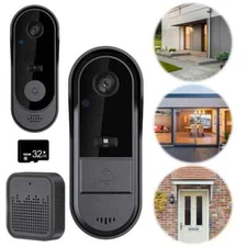 Smart Wireless WiFi Ring Doorbell Intercom Video Camera Door Bell Home Security