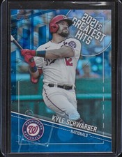 2022 Topps Series 1 Kyle Schwarber 2021s Greatest Hits 21GH-18 Blue Parallel