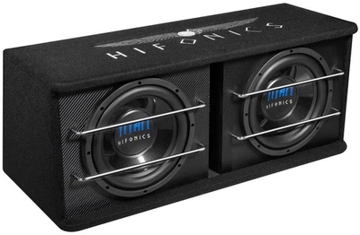 HIFONICS TD-250R - 2x25cm/250mm Auto Bassreflex Gehäuse Subwoofer - 1200W - Bild 1 von 4