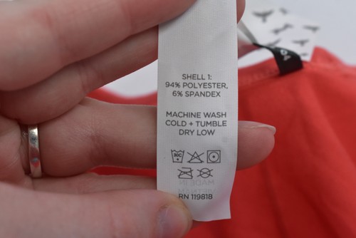 Oiselle Essential Bird Racerback Tank Alpenglow Womens Size 4 Feather Arrow NWT - Picture 12 of 14