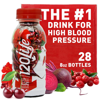 120Life Blood Pressure Juice, Beet Root & Pomegranate, 8 oz, 28 ct