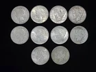 Group of 10 Peace Silver Dollars Mixed Conditions Lot #11 NICE!